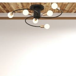 1pc Modern Ceiling Mount Semi-Flush Mount Light Fixture,