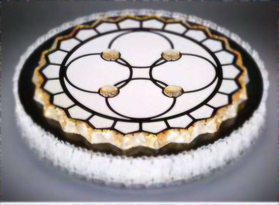 Patterned LED ceiling light