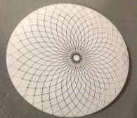 Beautiful flower patterned ceiling light