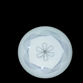 Pretty round ceiling light with flower design